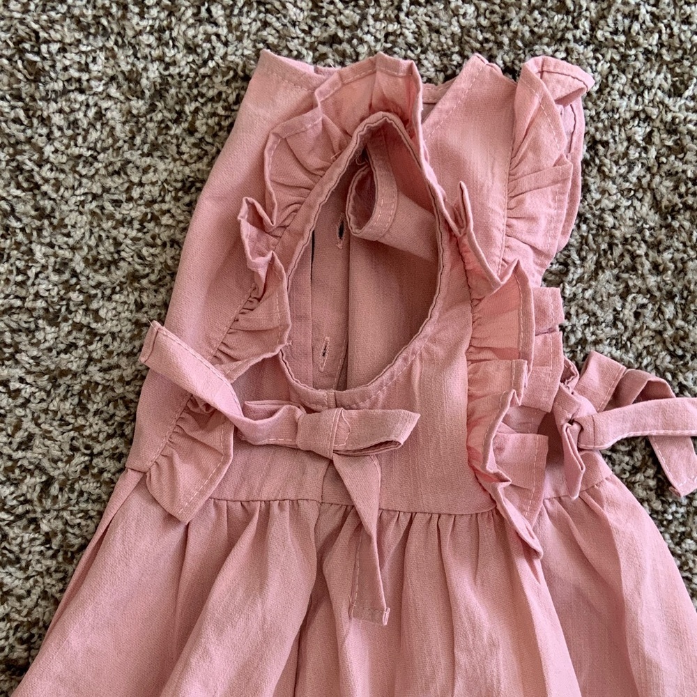 Pink Hello Kitty Dress with Ruffle Details 23 inch long by 13 inches wide - Picture 6 of 9